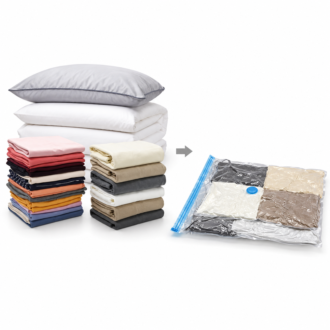 BOLSAS DE ALMACENAMIENTO AL VACÍO 6 PCS