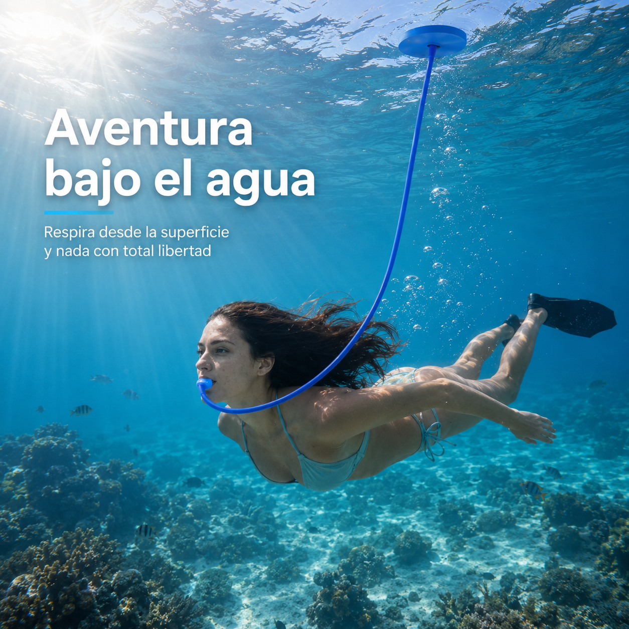 TUBO DE RESPIRACIÓN PARA BUCEO NAUTIVA