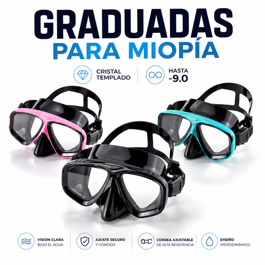 GAFAS DE BUCEO MIOPÍA NAUTIVA
